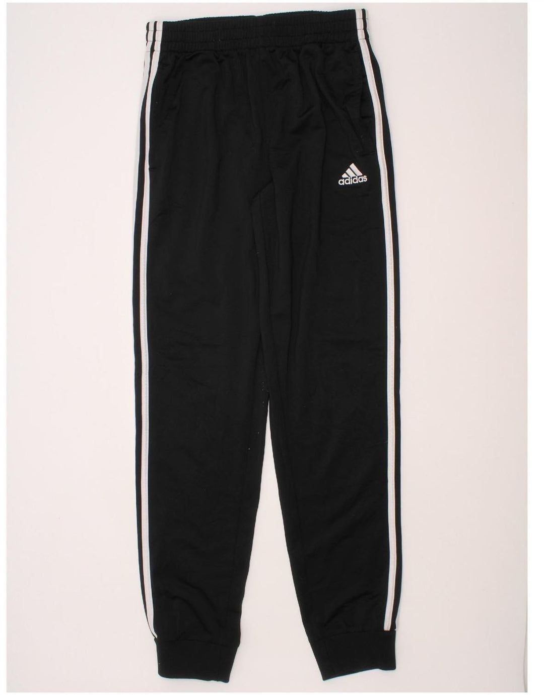 ADIDAS Boys Tracksuit Trousers Joggers 14-15 Years  Black Polyester Vintage Adidas and Second-Hand Adidas from Messina Hembry 
