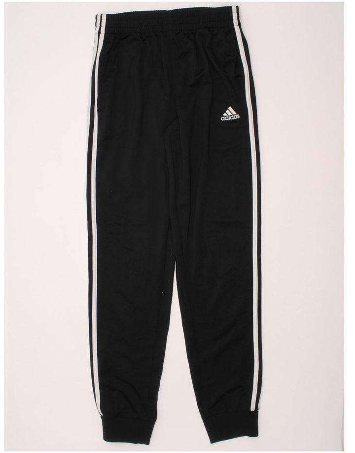 ADIDAS Boys Tracksuit Trousers Joggers 14-15 Years  Black Polyester Vintage Adidas and Second-Hand Adidas from Messina Hembry 