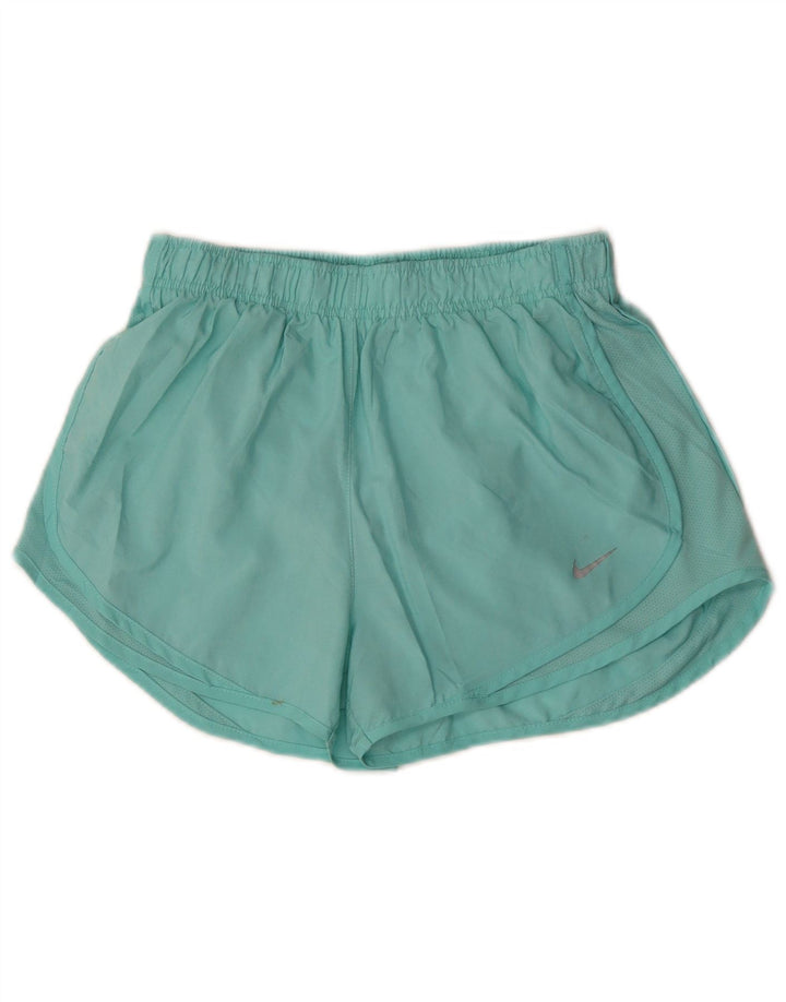 Pantaloncini sportivi Nike da donna Dri Fit UK 12 medio turchese poliestere