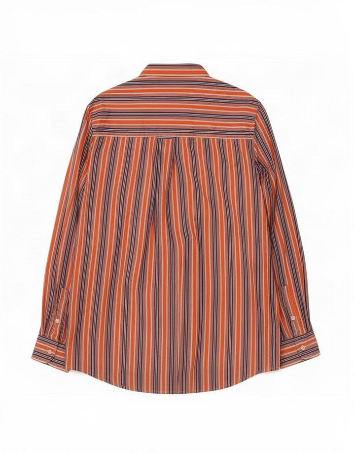 Camicia Chaps Uomo Easy Fit, cotone a righe grandi, arancione