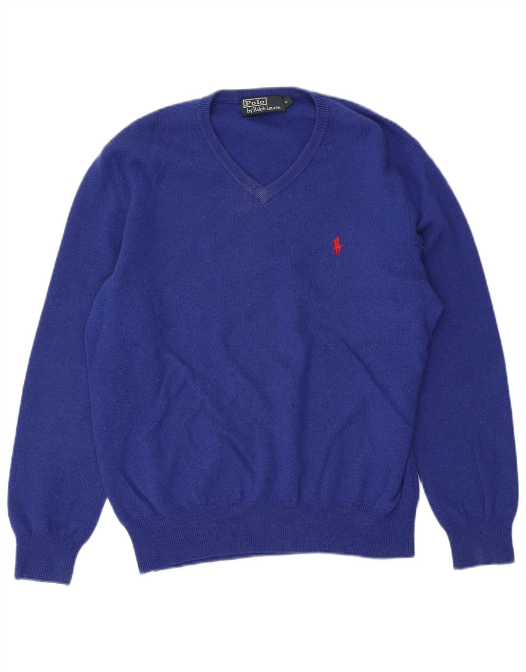 Polo Ralph Lauren Maglione da uomo con scollo a V grande blu