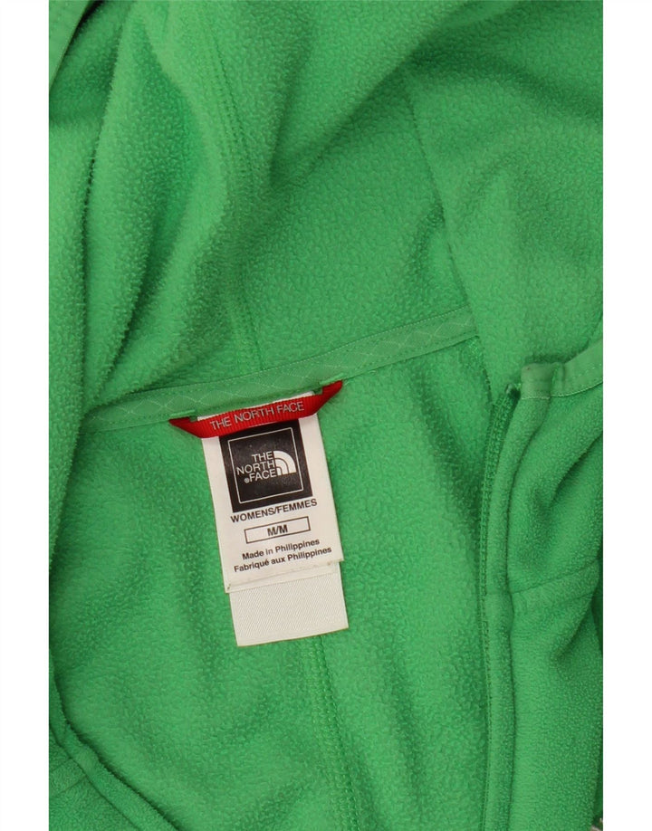 Giacca in pile con cappuccio da donna The North Face UK 14 Poliestere verde medio
