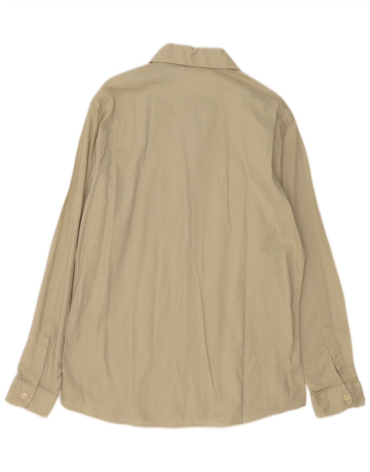 Camicia da uomo VINTAGE in cotone beige medio