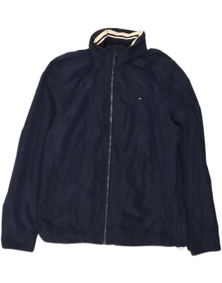 Giacca a vento da uomo Tommy Hilfiger UK 42 XL poliestere blu navy