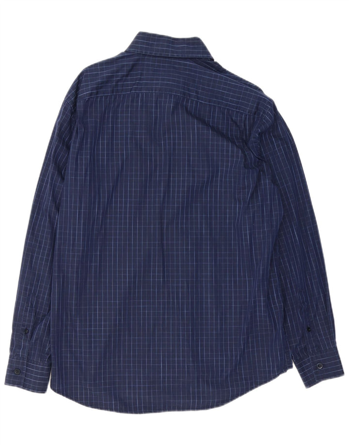 ARMATA DI MARE Camicia Uomo IT 50 Medio Blu Navy Check Cotone