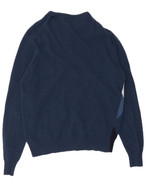 Maglione cardigan da donna Pringle UK 14 Medio Blu Navy Argyle/Diamante