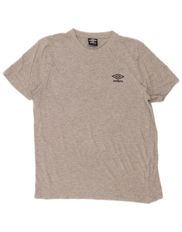 T-shirt Umbro da uomo grande grande grigia