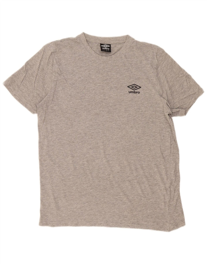 T-shirt Umbro da uomo grande grande grigia