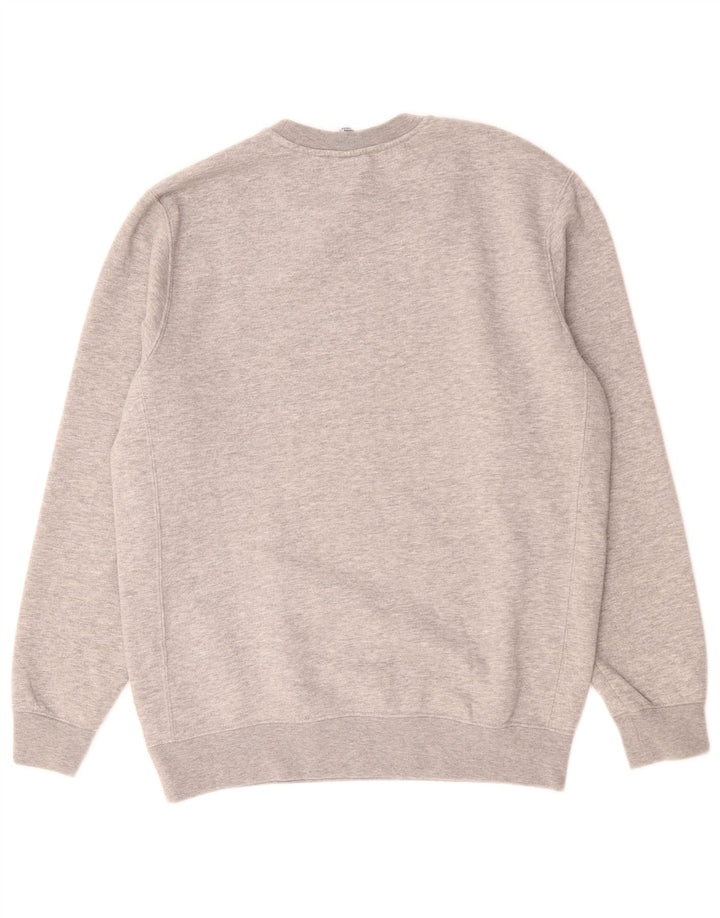 Felpa grafica da uomo Nike Felpa in cotone grigio medio