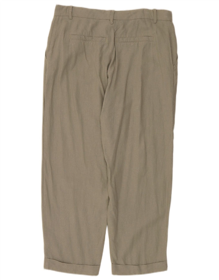Pantaloni chino dritti da donna Zara EU 40 medi W30 L27 kaki