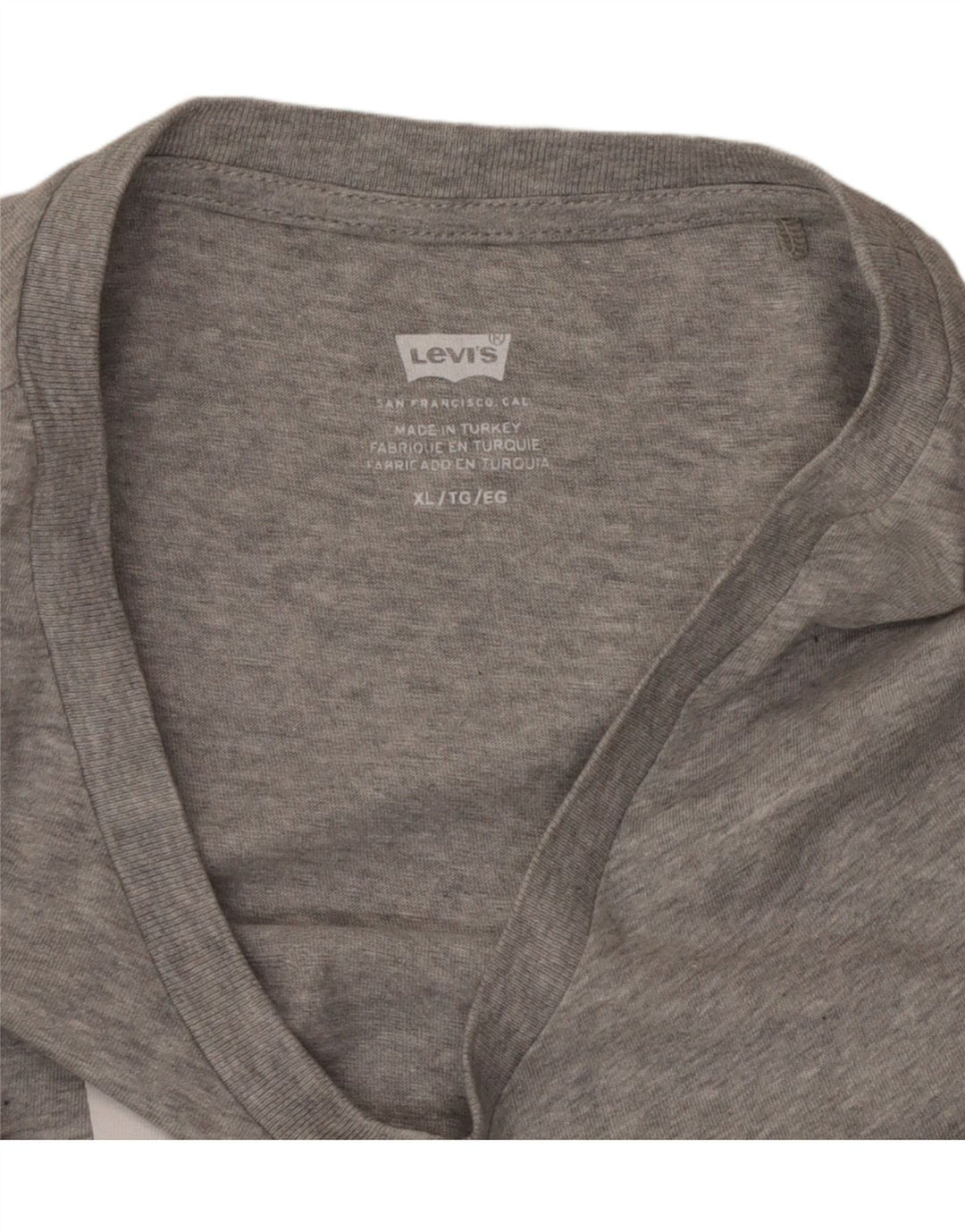 LEVI'S Womens Graphic T-Shirt Top UK 18 XL Grey