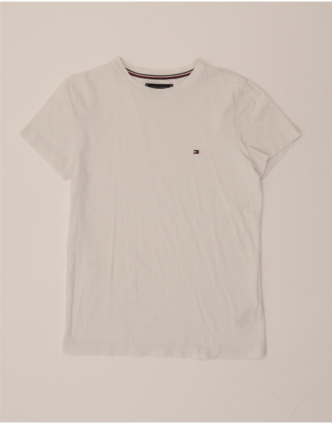 TOMMY HILFIGER T-shirt da uomo Top piccola in cotone bianco