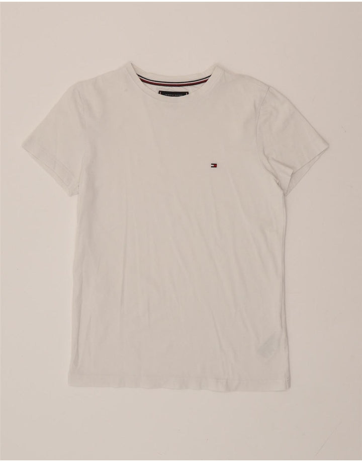 TOMMY HILFIGER T-shirt da uomo Top piccola in cotone bianco