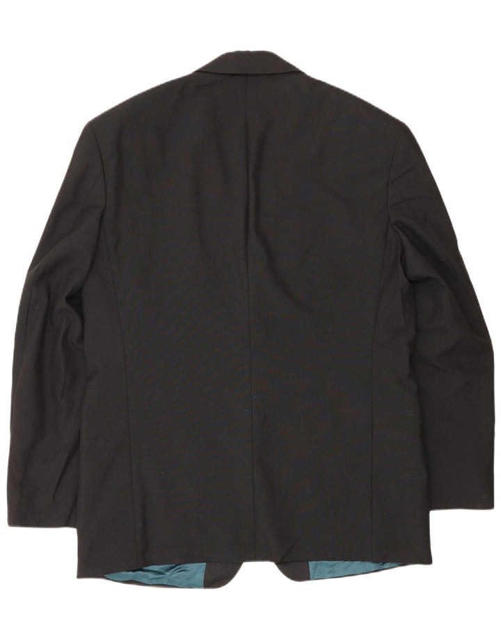 Giacca blazer a 2 bottoni da uomo Marks & Spencer UK 40 grande poliestere nero