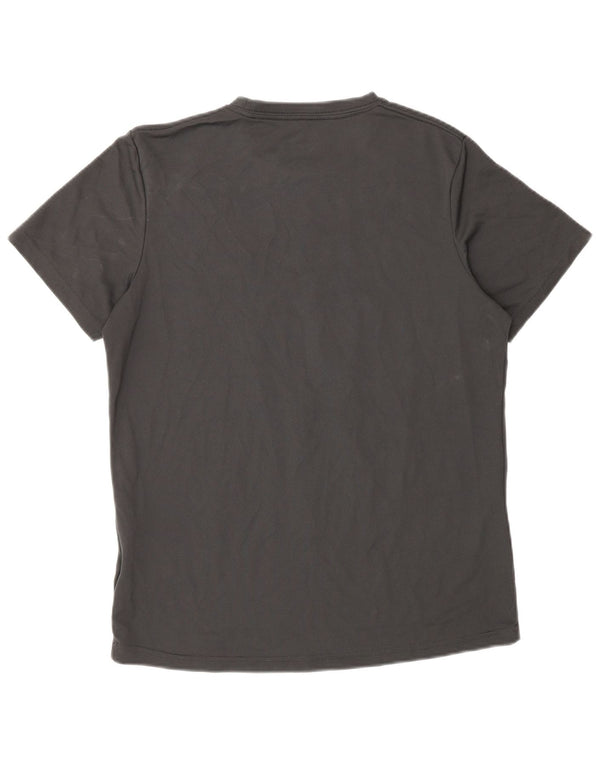 T-shirt grafica Asics Paris da donna UK 14 Poliestere grigio medio