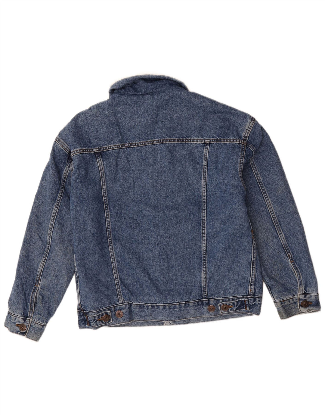 Giacca in denim Sherpa da uomo BDG UK 34 XS blu cotone