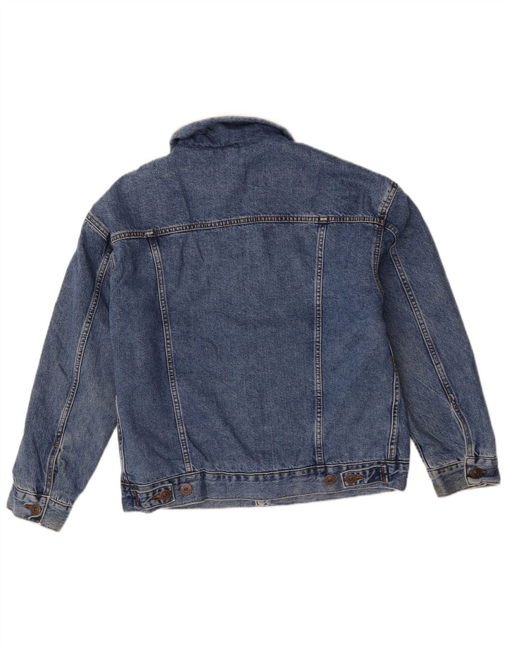 Giacca in denim Sherpa da uomo BDG UK 34 XS blu cotone