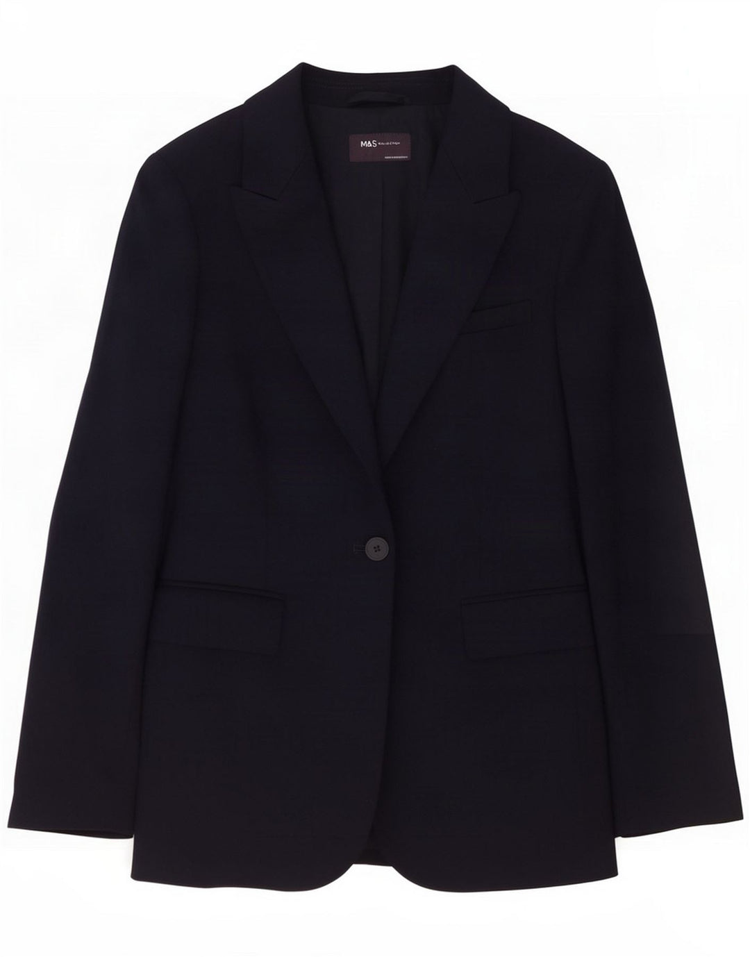 Giacca blazer a 1 bottone Marks & Spencer da donna UK 8 piccola blu navy