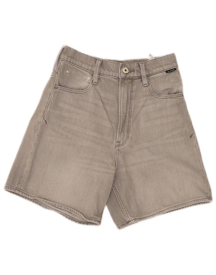 Pantaloncini di jeans da donna G-Star W28 cotone grigio medio