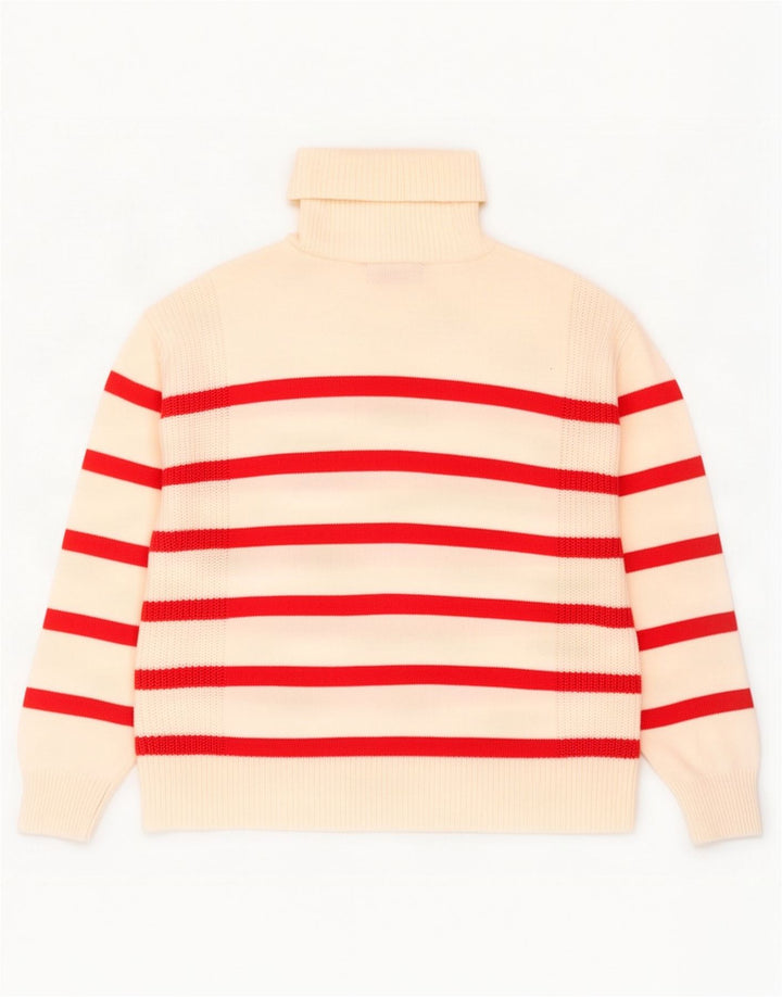 Marks & Spencer maglione a collo alto da donna UK 12 medio bianco sporco