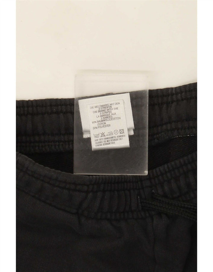 Pantaloni della tuta da donna Adidas UK 12 medio cotone nero