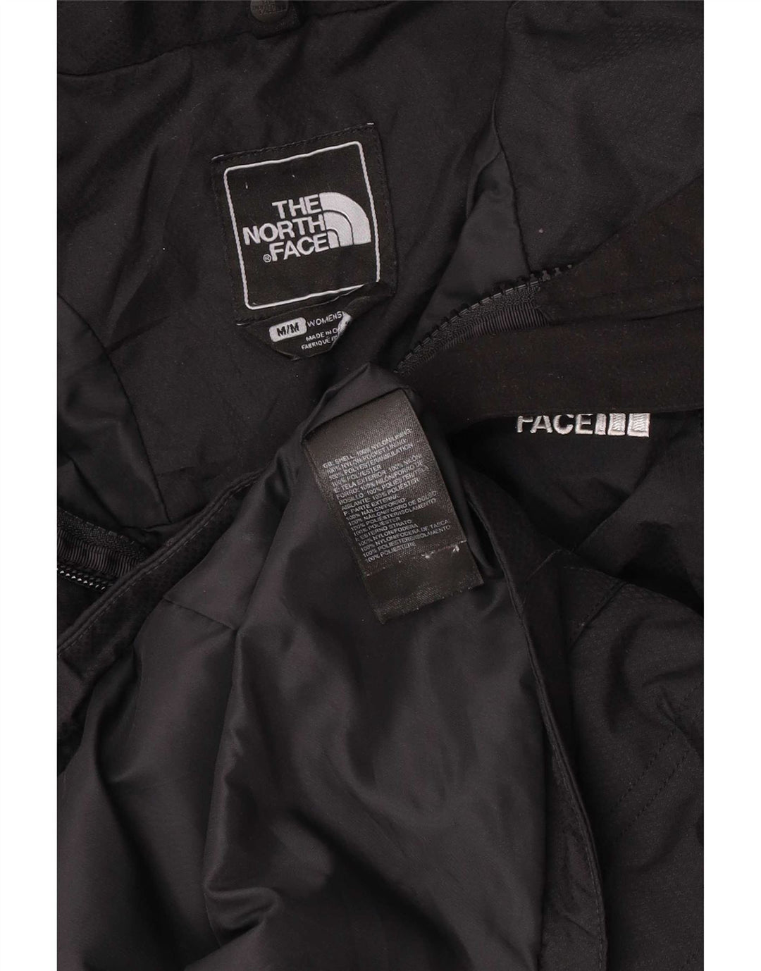Giacca a vento con cappuccio da donna The North Face UK 14 nylon nero medio