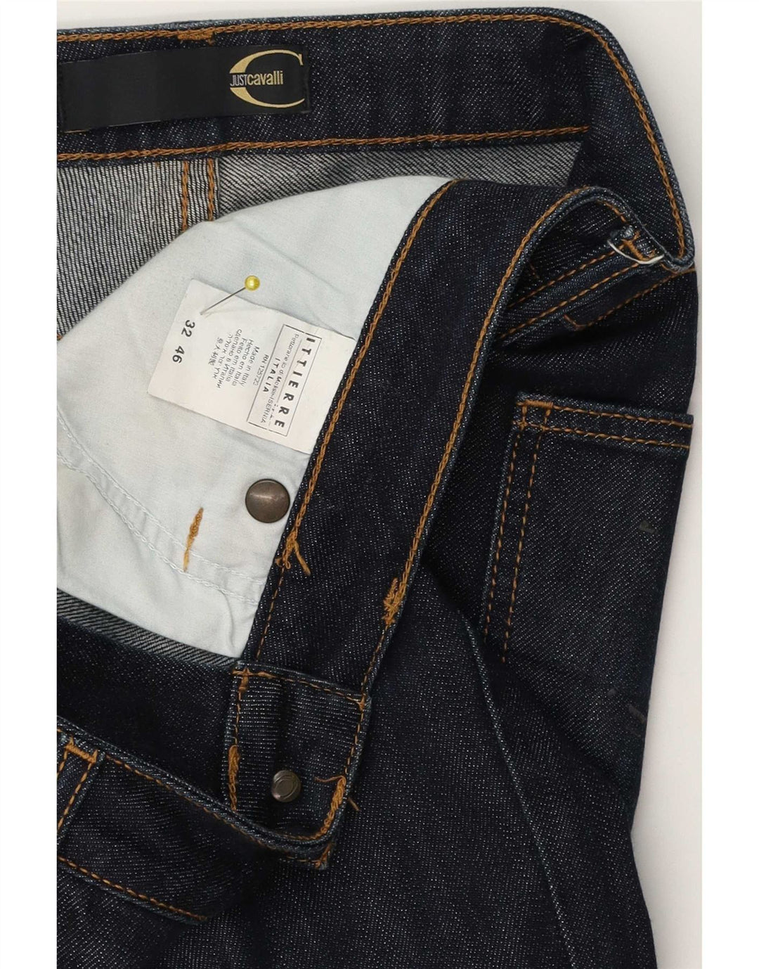 Jeans Bootcut da donna Just Cavalli IT 46 Large W32 L30 Blu Navy