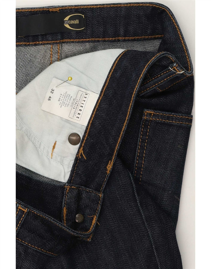 Jeans Bootcut da donna Just Cavalli IT 46 Large W32 L30 Blu Navy