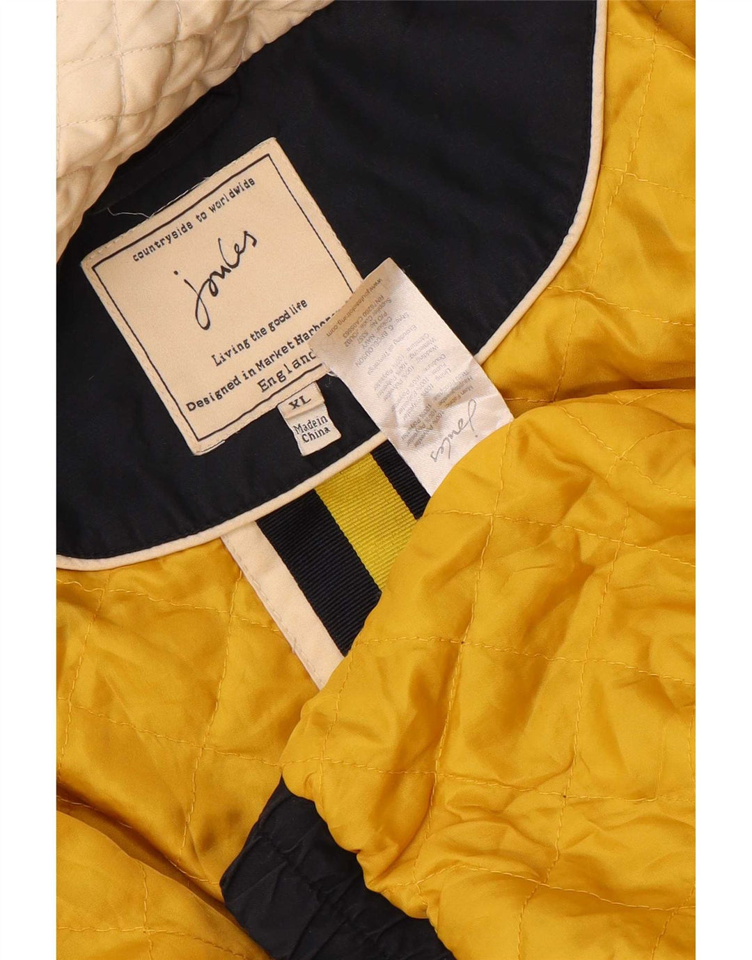 Joules Bomber grafico da uomo UK 42 XL Poliestere blu navy