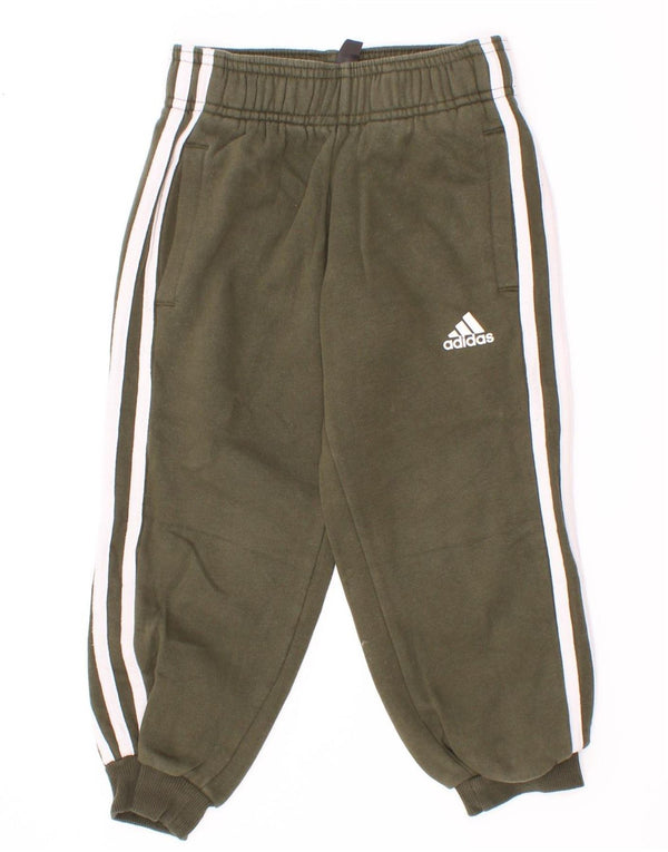 Pantaloni della tuta da ragazzo Adidas Joggers 3-4 anni in cotone kaki