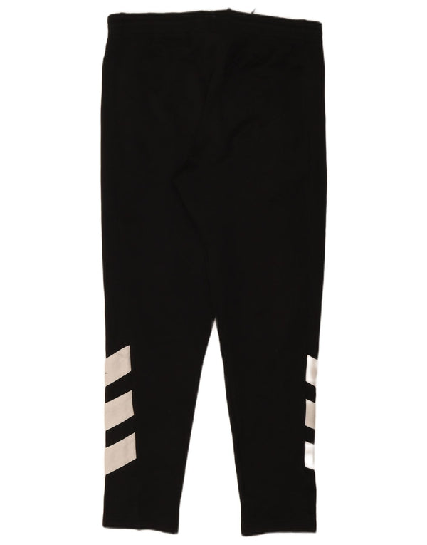 Pantaloni da tuta grafica da uomo Adidas, poliestere color block medio nero