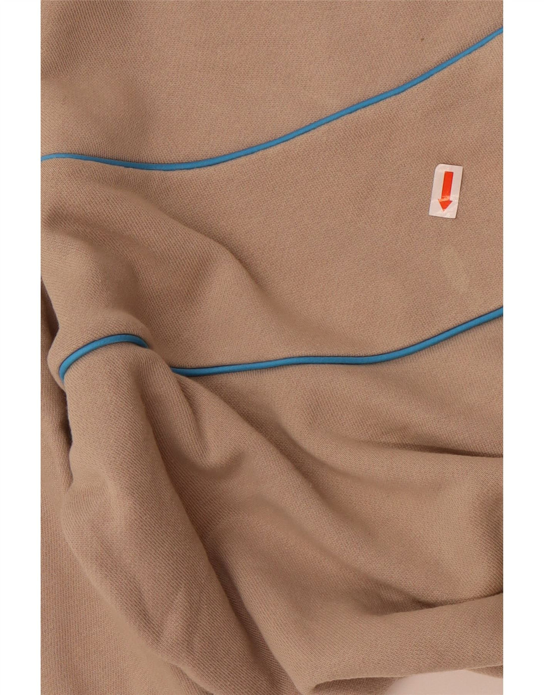 Adidas Felpa da uomo Maglione Small Beige Colorblock in cotone