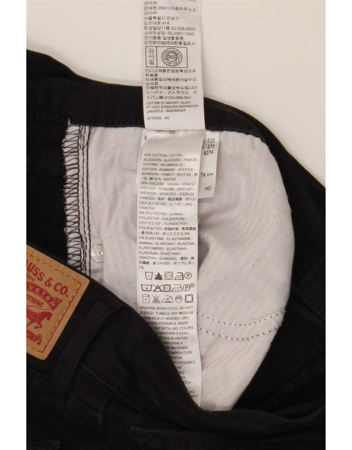 Jeans skinny da donna Levi's W30 L32 cotone nero
