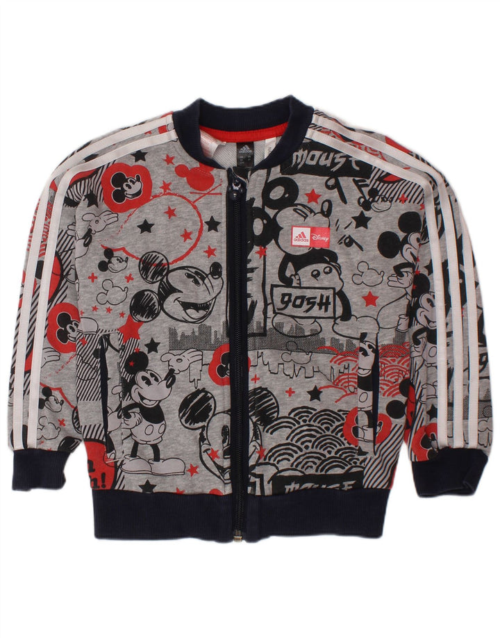 ADIDAS Giacca da tuta da bambino Topolino per neonati 18-24 mesi Grigia