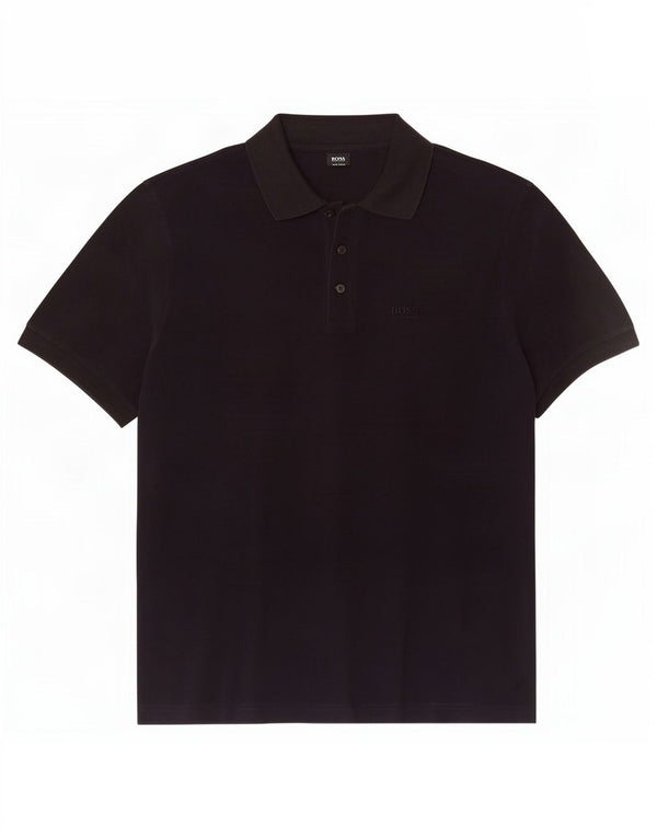 Hugo Boss Mens Polo Shirt Large Navy Blue Cotton
