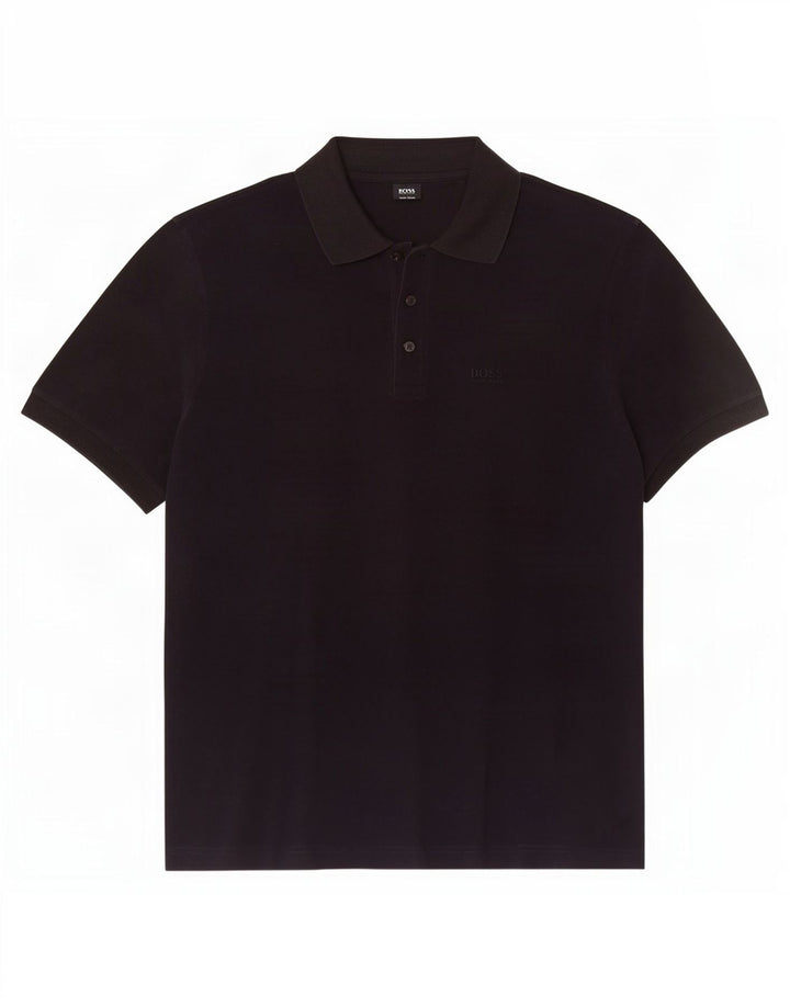 Polo da uomo Hugo Boss grande in cotone blu navy