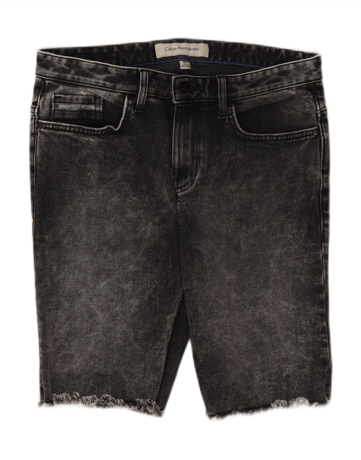 Pantaloncini di jeans da uomo Calvin Klein W30 cotone grigio medio