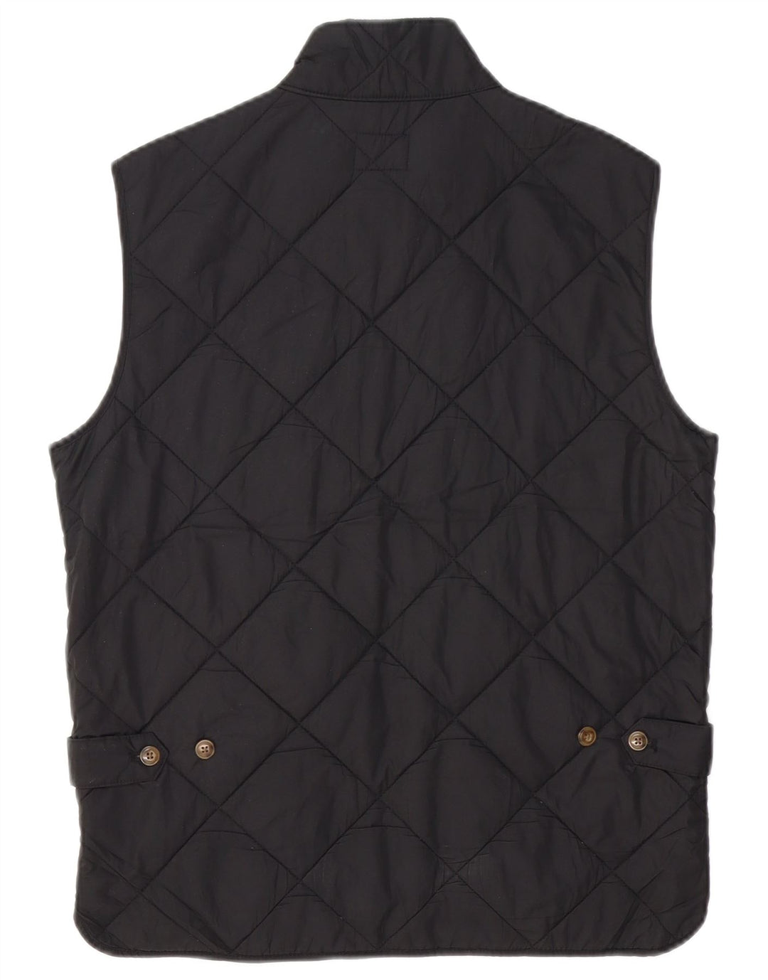 Gilet trapuntato da uomo J. CREW UK 36 piccolo poliestere nero