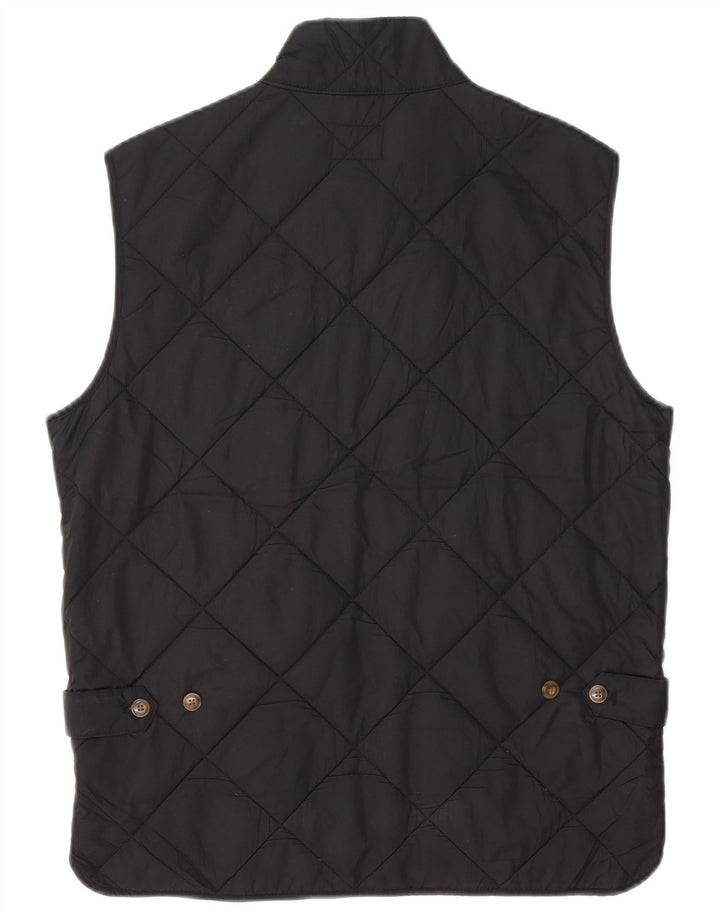Gilet trapuntato da uomo J. CREW UK 36 piccolo poliestere nero