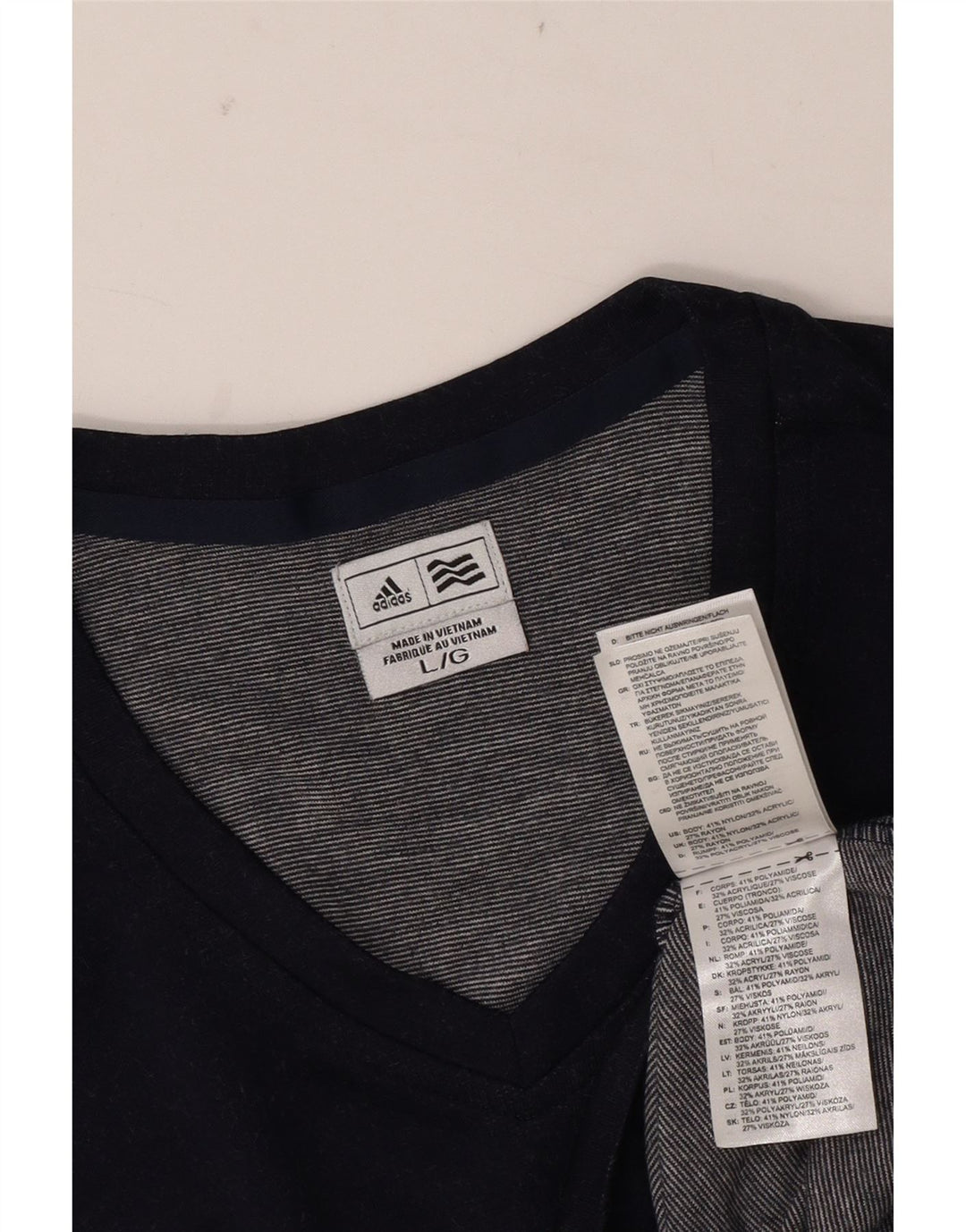 Canotta da uomo Adidas Canotta grande in nylon blu navy