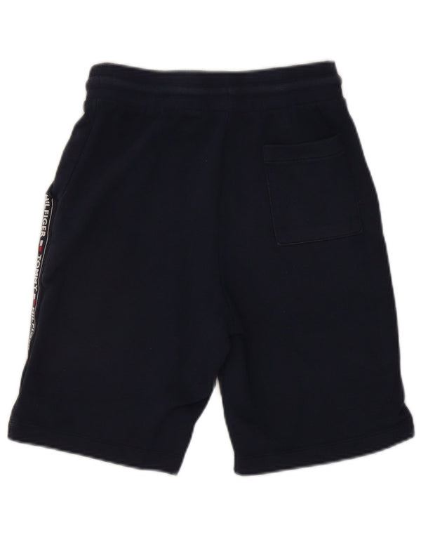 Pantaloncini sportivi grafici da uomo Tommy Hilfiger piccoli in cotone blu navy