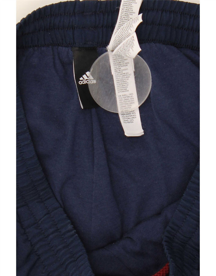 Pantaloni da tuta da uomo Adidas Joggers medi in poliestere blu navy