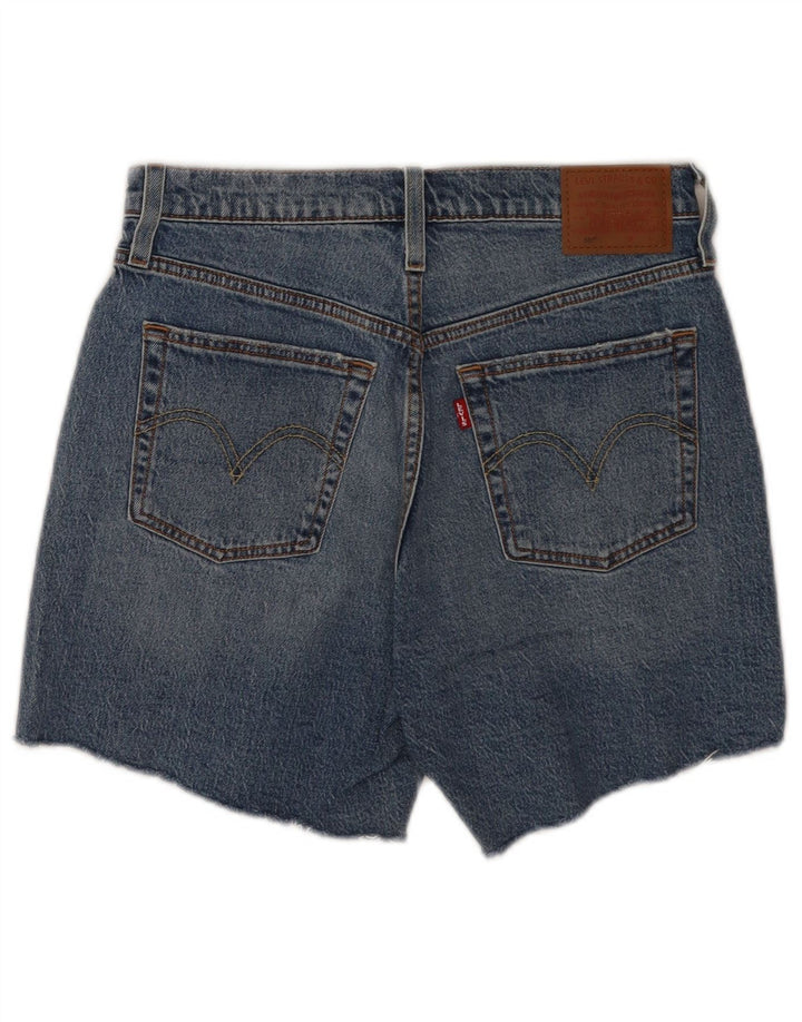 Pantaloncini di jeans Levi's 501 da donna W28 cotone blu medio