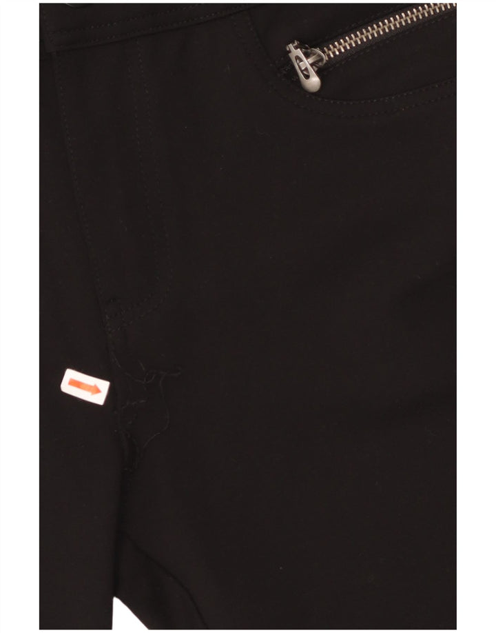 QUIZ Pantaloni casual slim a vita alta da donna UK 12 Medium W28 L28 Nero
