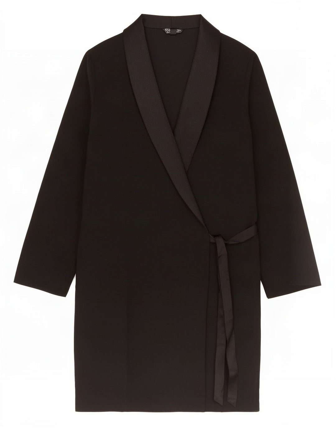Abito avvolgente da donna Topshop UK 8 piccolo poliestere nero