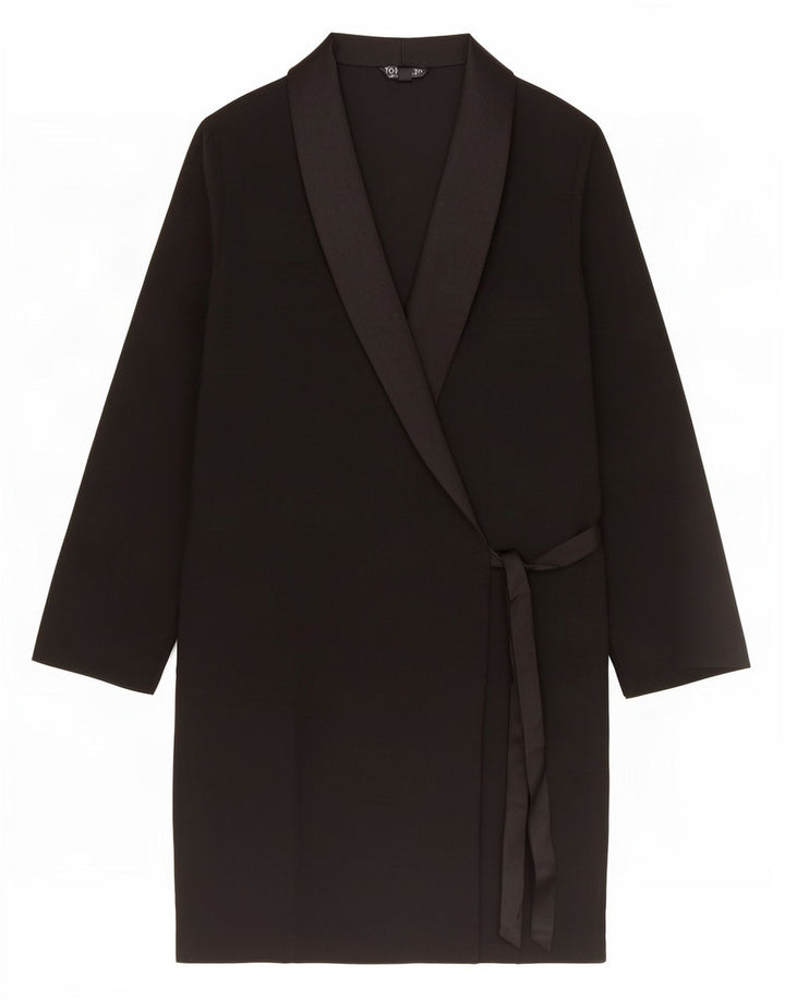 Abito avvolgente da donna Topshop UK 8 piccolo poliestere nero
