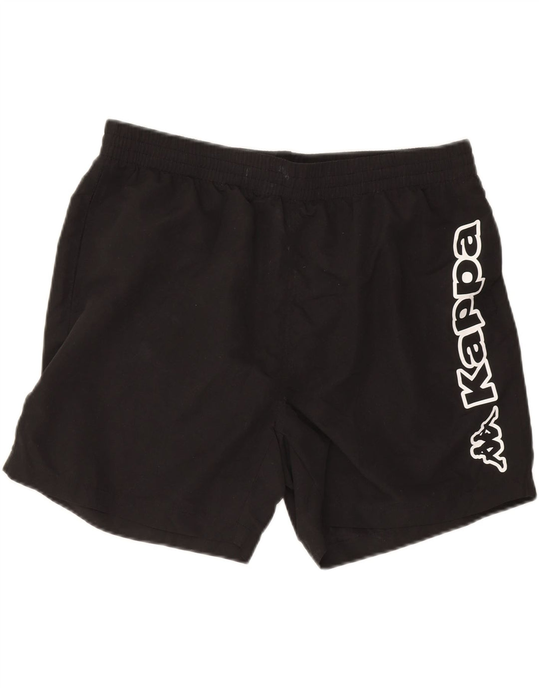 KAPPA Mens Graphic Sport Shorts 2XL  Black Polyester