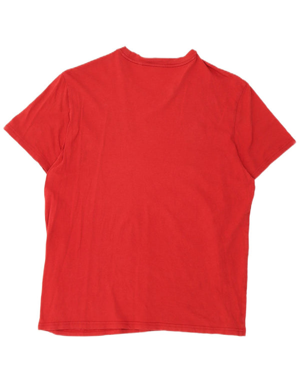 T-shirt grafica da donna Guess UK 18 XL Rossa