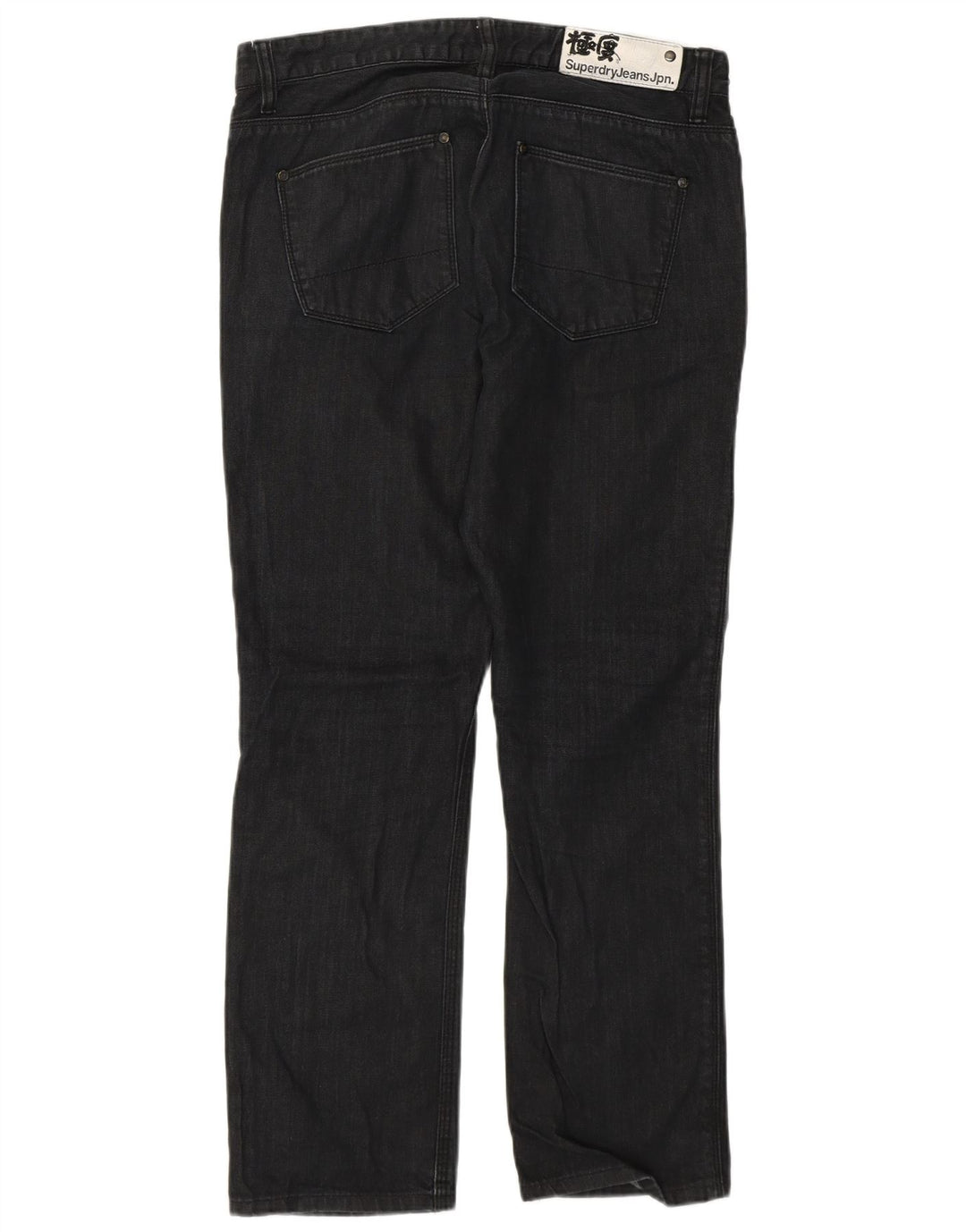 Jeans dritti da uomo Superdry W30 L28 cotone grigio
