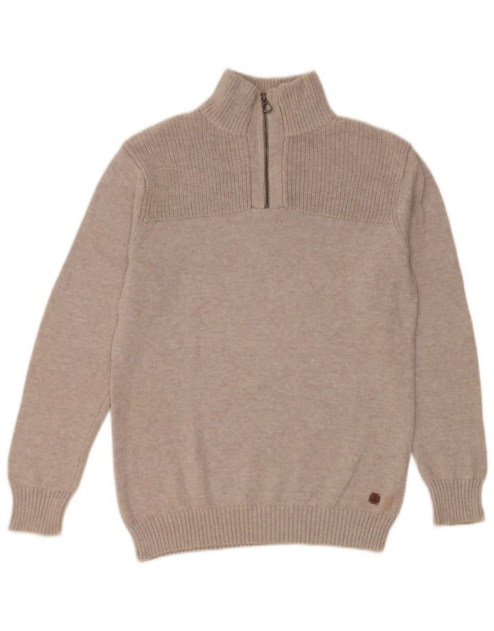 Maglione Zara da bambino con zip e collo 13-14 anni Beige